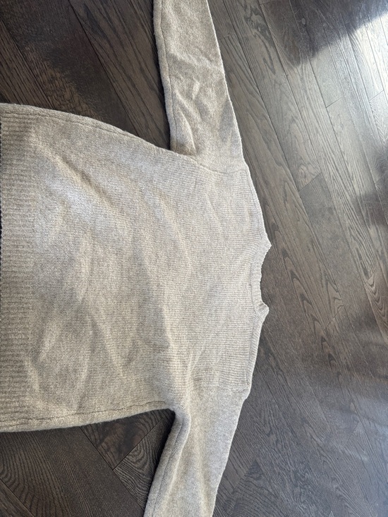 Classic Toggle Front Women’s Sweater Cardigan - Beige - Picture 3 of 3